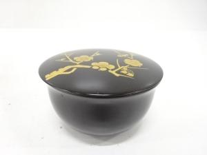 漆塗り　梅　茶器(保護箱付)